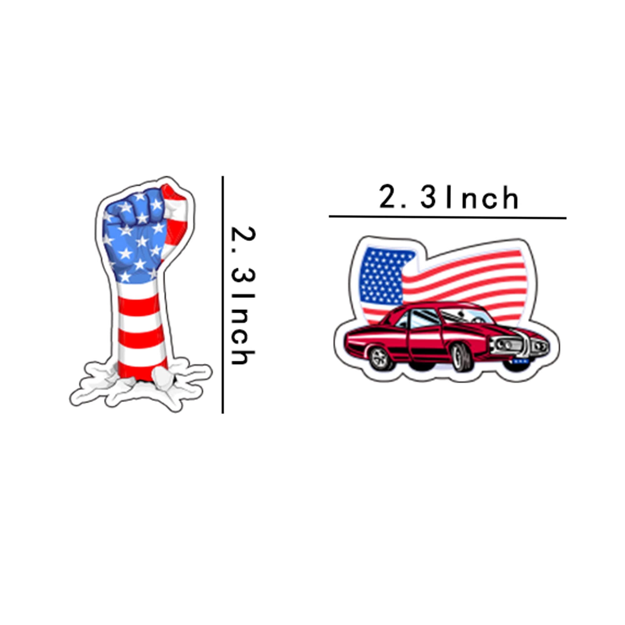 24 PCS Independence Day Cupcake Toppers USA national day Cupcake Picks 4th of July American Independence Day Theme Party Decor Cake Decorations - Image 4